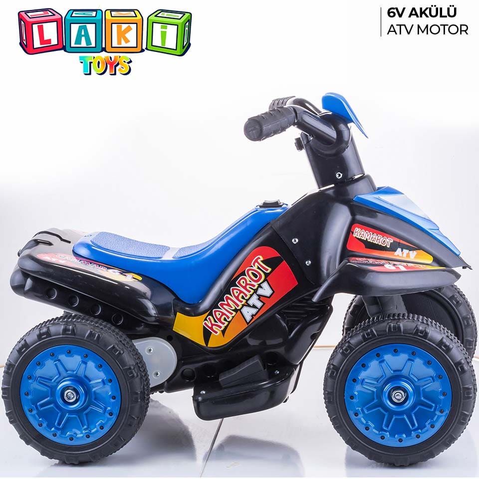 LAKİ TOYS 6 V AKÜLÜ ATV SİYAH MAVİ