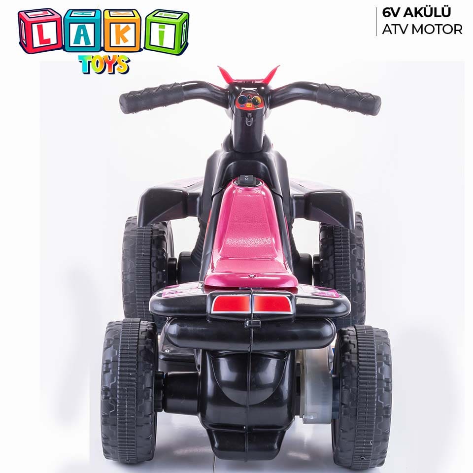 LAKİ TOYS 6 V AKÜLÜ ATV SİYAH PEMBE