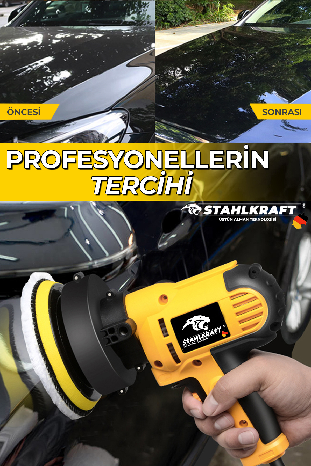 STAHLKRAFT STH 5125 S Devir Ayarlı Dikey Zımpara Ve Polisaj Makinesi