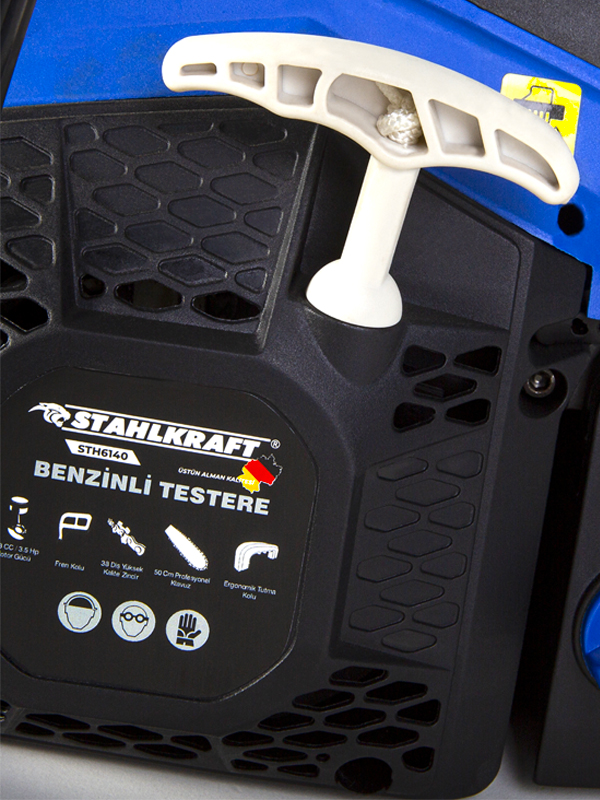 STAHLKRAFT STH 6140 Pro 58 CC 3,5Hp Benzinli Motorlu Testere 50Cm Palalı