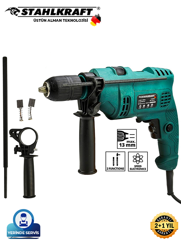 STAHLKRAFT STH 9629 Darbeli 13 Mm 230v Vidalama Matkap Delme 