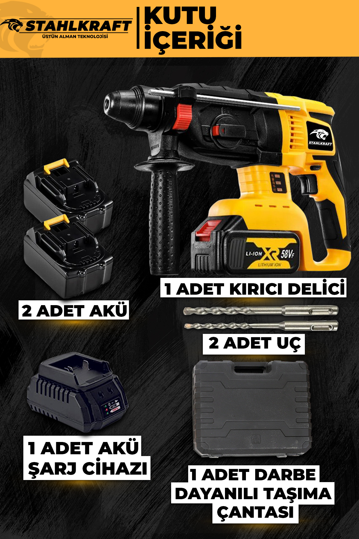 STAHLKRAFT STH 9780-S 36 V KÖMÜRSÜZ ŞARJLI KIRICI DELİCİ HİLT