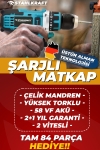 STAHLKRAFT STH 9183 58 Vf Çift Akülü Li-ion Bataryalı Çelik Madren Matkap 82 Parça Set