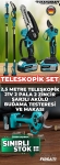 STAHLKRAFT STH 9980 M + STH 1010 3 Lü Set 2,5m Teleskopik tutucu & Makas & Akülü Dal Budama Testeresi 2 pala 2 zincir Şarjlı
